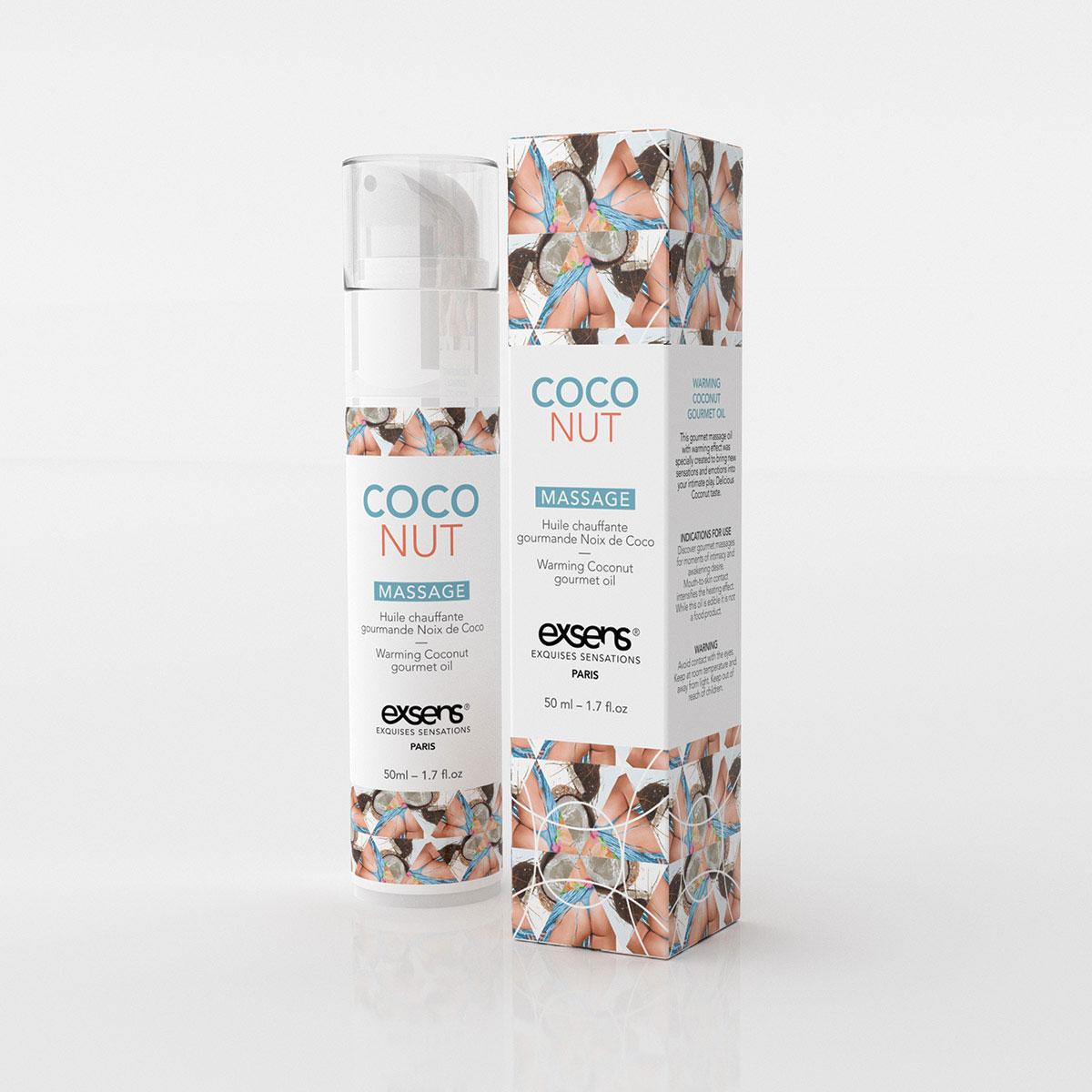 Exsens Warming Massage Oil 50 ml. - Coconut