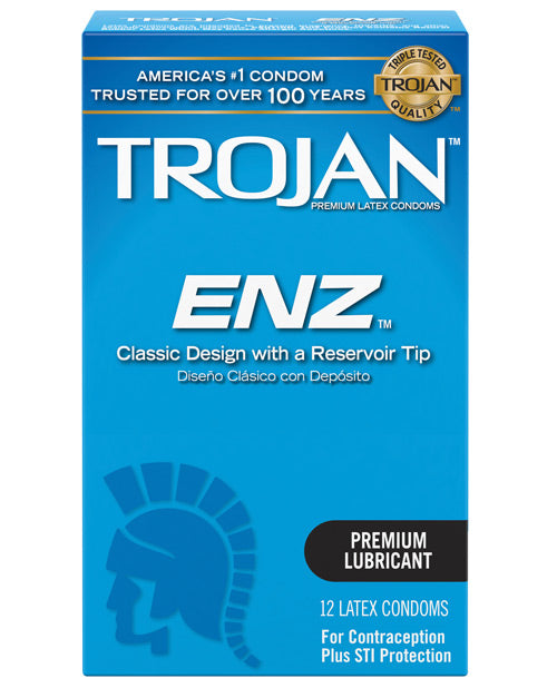 Trojan Enz Lubricated Condoms - Box Of 3