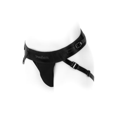 SpareParts Joque Cover Undwear Harness Black (Double Strap) Size B Nylon