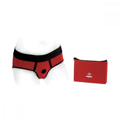 SpareParts Tomboi Harness Red-Blk Nylon - 2X