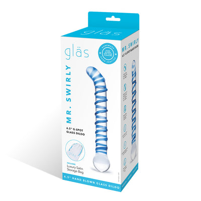 GLAS Mr. Swirly G-Spot Glass Dil 6.5"