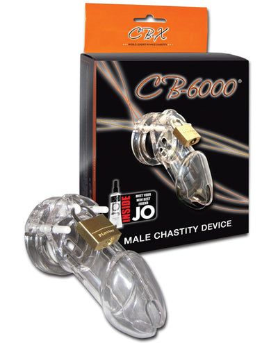 Cb-6000 3 1/4" Cock Cage & Lock Set - Clear