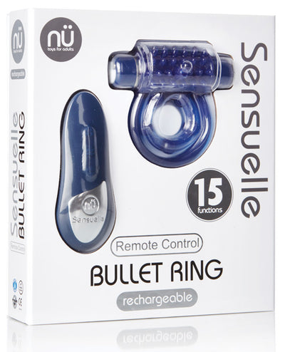 Sensuelle Remote Control Rechargeable Bullet Ring