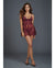 Eyelash Lace Babydoll w/Underwire Cups & Lace Thong Mulberry